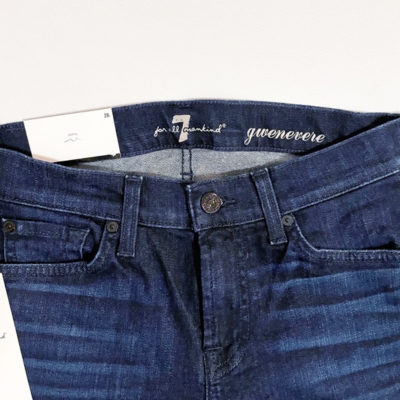 New 7 For All Mankind Gwenevere Skinny Jeans Sz 26 - Picture 7 of 10